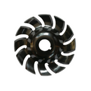 Drillpro Manganese Steel 90mm 12 Teeth Wood Carving Disc 22mm Bore Grinder Shaping Disc for 125 Angle Grinder Woodworking