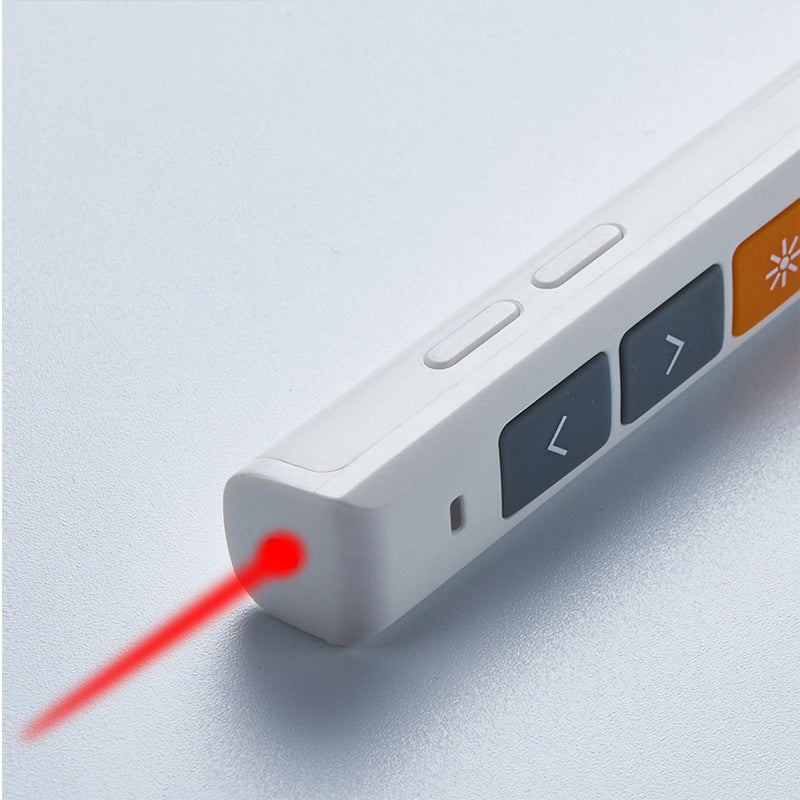 Vesine VP152 Rechargeable Wireless Presenter Laser Flip Pen PPT Laser Page Pen Clicker Presentation Pen USB Remote Control Supports Hyperlink Function