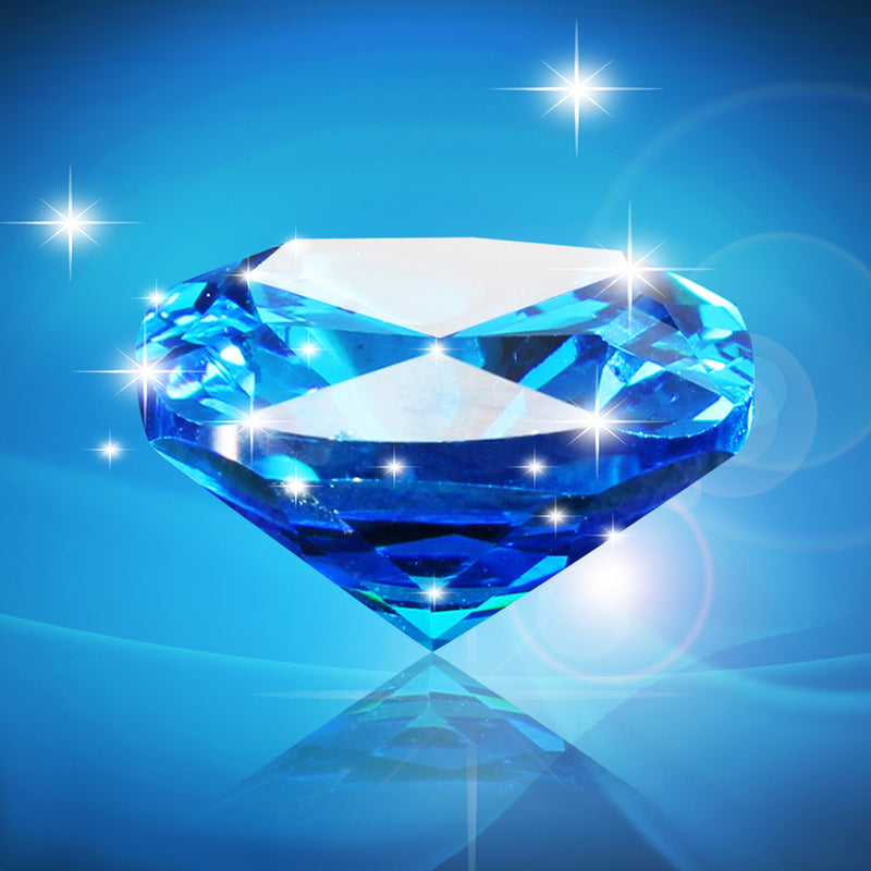 Unheated Artificial Ceylon Blue Sapphire 8.71 Carats Cushion Shape 10x10mm Decorations