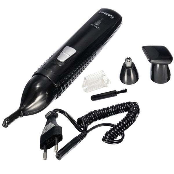 KEMEI 3 in 1 Electric Rechargeable Nose Hair Ear Trimmer Shaver Removal