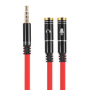 KYIN 1 Male to 2 Female 3.5mm Earphone Audio Splitter Cable Headset Audio Cable Adapter