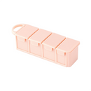 JORDAN&JUDY Portable Dispensing Kit One-week Travel Sub-packaged Mini-medicines Box Refillable Bottles