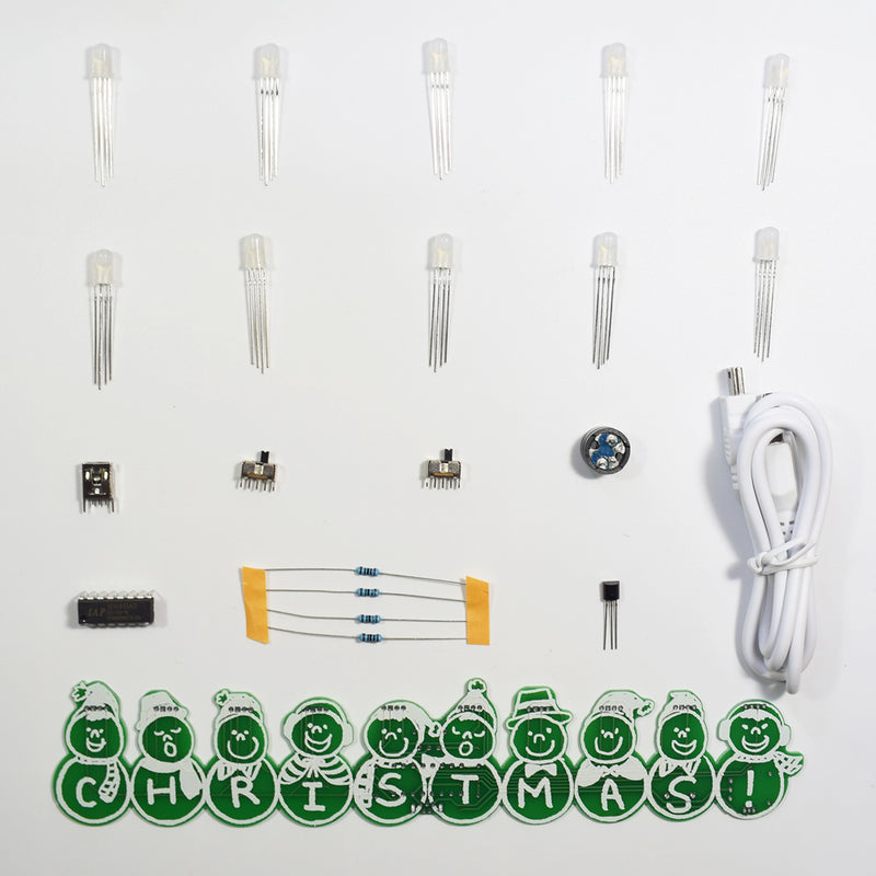 Geekcreit DIY Full Color Christmas Snowman Music Box Kit