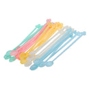 30Pcs/Set Plastic Mini Coffee Stirrer Spoon For DIY Slime Handmade Art Project Tools Drinking Tableware Toys