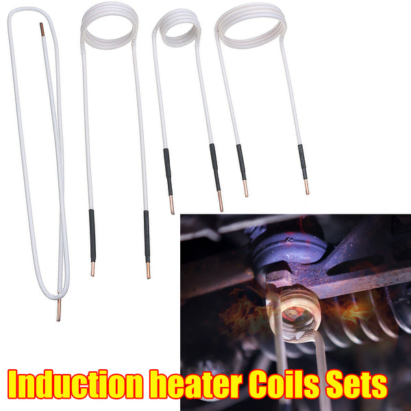4PCS Induction Flameless Heater Coils Set 3 Coils+ 1 Wires Heating Wire