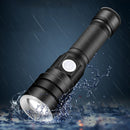 XANES X-851 XH-P50 Zoomable Flashlight USB Rechargeable 3 Modes Waterproof LED Light 18650 Battery