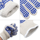 Oven Gloves Silicon BBQ Kitchen Heat Resistance Proof Mitts Hot Surface Handler