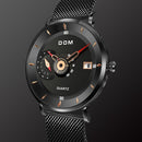 DOM M-1299 Ultra Thin Business Style Men Wrist Watch Full Steel Band Creative Quartz Watch
