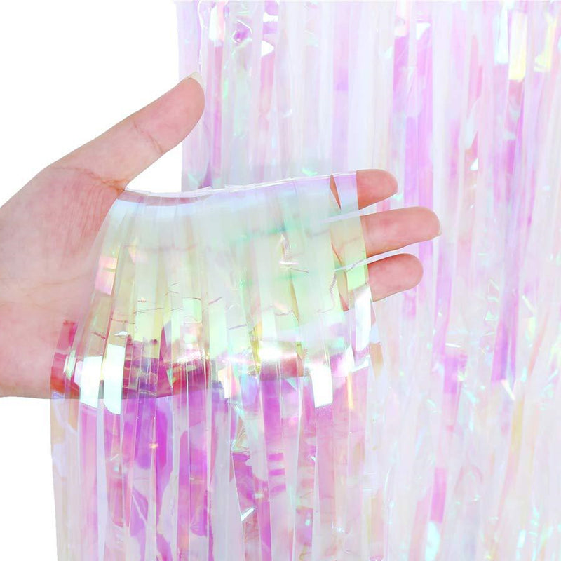 Shiny Metallic Tinsel Foil Fringe Curtains Party Photo Backdrop Wedding Decorative Curtains Party Decor Wedding Decor