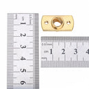 Creality 3D Brass T8 Lead Screw Nut Pitch 2mm for Stepper Motor 3D Printer Part