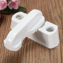 Plastic White Crescent Window Casement Sash Lock Lever Handle Latch Fastener