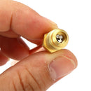 5pcs Metal One-way Air Valve Air Conditioning Refrigeration Service Access Valve 1/4 Inch