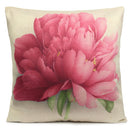 Rose Flowers Cotton Linen Throw Pillow Case Sofa Bed Car Cushion Cover Home Decor