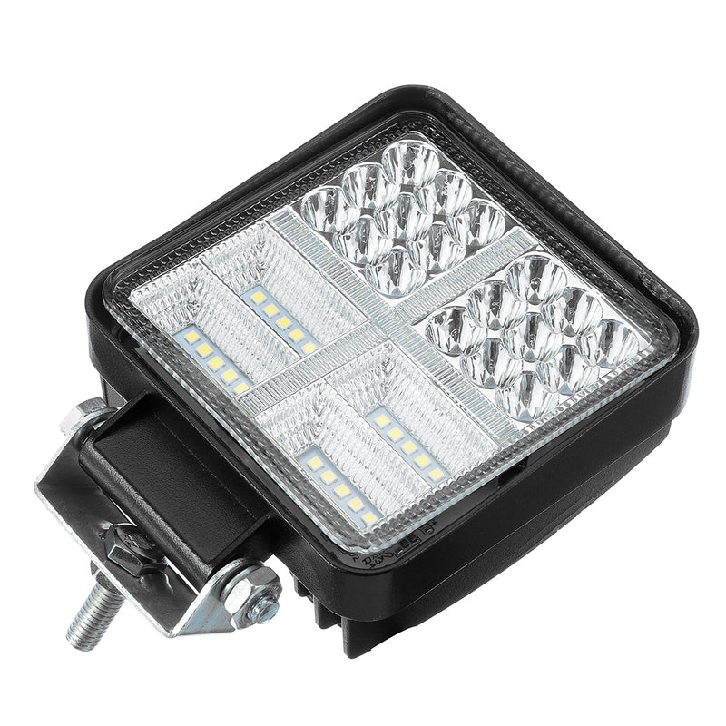Square 114W 38 LED Work Light 12V 24V Off Road Spot Lamp For Car SUV Trailer Wall Lamp
