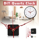 Kit Quartz Clock Movement Spindle Mechanism Parts Tool Set with Red Hands DIY