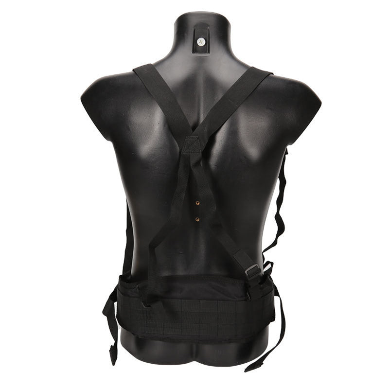 Tactical Molle Belt Combat Girdle Wear Proof H-shaped Adjustable Soft Padded Men Army Military Gear