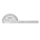 Wynns W0262A 90X150MM 180 Degree Stainless Steel Protractor Round Angle Ruler Tool