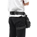 Men Nylon Waterproof Wear-resistant Tactical Waist Drop Leg Bag Belt Climbing Hiking Cycling Pack