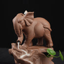 Elephant Backflow Incense Burner Holder Censer Ceramic Home Decorations