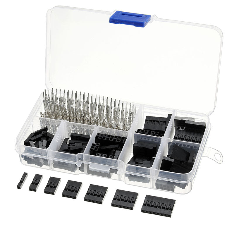 Excellway TC33 310Pcs Wire Jumper Header Connectors M/F Crimp Pins Terminal For Dupont