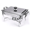 6L Stainless Steel Square Buffet Heating Stove Chafing Dish Buffet Stoves Caterer Wedding Party Food Warmer Tray Dinner Serving Simple Removal Buffet Stove