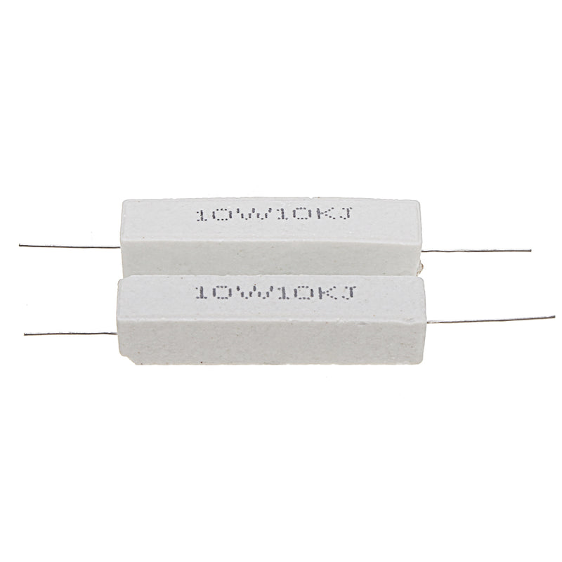 10pcs 10W 10K ohm 10KR Ceramic Cement Resistor