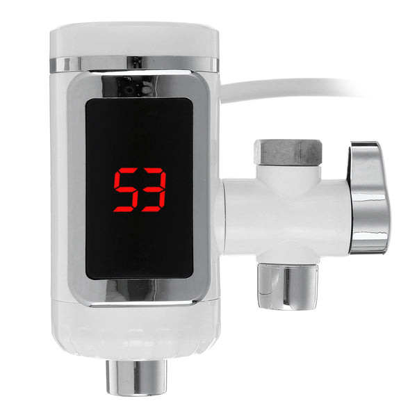 20V Faucet Electric Water Heater 3000W LED Display Kitchen Universal