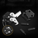 VOLKEN EDC Multi-Function Coin Folding Knife Kitchen Outdoor Survival Kit Tols Hiking Camping Knife