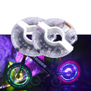 7 Color USB LED RGB Wheel Hub Light Rechargeable Waterproof Bicycle Safety Lights Bike