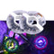 7 Color USB LED RGB Wheel Hub Light Rechargeable Waterproof Bicycle Safety Lights Bike