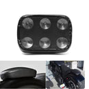 Motorcycle Rear Passenger Pillion Seat Pad Rectangle 6/8 Suction Cups For Harley
