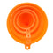 4pcs Sizes Orange Funnel Motorcycle Fuel Petrol Water Oil Tools Lab Home Kitchen 52/74/96/117mm