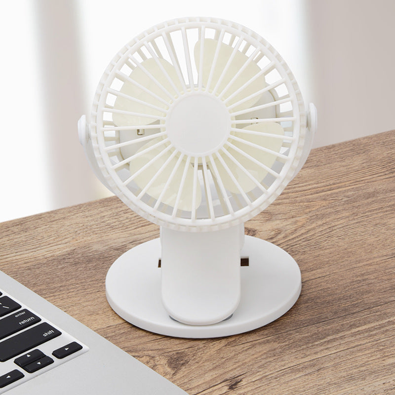 360 Rotation Mini Fan Battery Operated/USB Rechargeable Clip on Fan for Baby Stroller/Gym/Office/Study