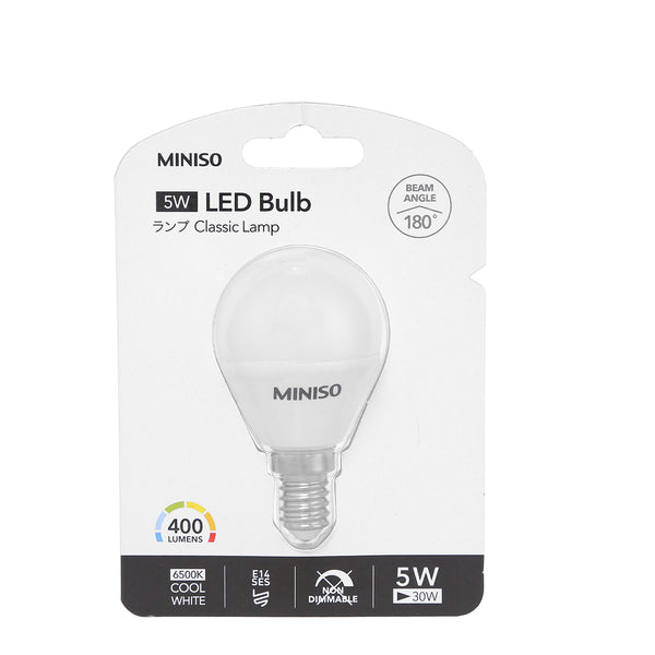 MINISO LB14C5W40 E14 B45 5W 400LM LED Bulb Cool White Light for Ceiling Lamp Fan Living Room