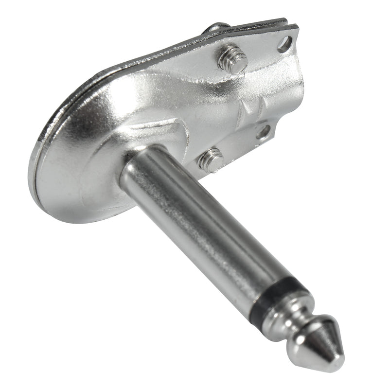 Right Angle Jack Plug Connectors Mono 6.3mm Pan Cake 1/4 Inch Plug