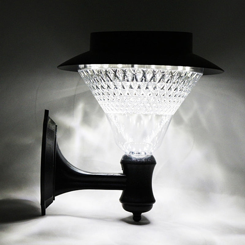 Solar Power 16 LED Wall Light Outdoor Garden Yard Pathway Waterproof Security Lamp