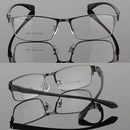 Fashionable Light Slim Eye Glasses Frame Metal Full Rim Frame Rx Prescription Lens for Men and Women