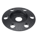 Drillpro 110mm Tungsten Carbide See Through Wood Shaping Disc Bevel Carving Disc with Hole 22mm Bore Sanding Grinder Wheel for 115 125 Angle Grinder