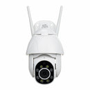 [ Full Color 1080P HD ] Outdoor Voice Intercom Waterproof WiFi 2MP Speed Dome Security IP IR Camera Security Surveillance NetCam Night Vision M otion Detection Audio Network PTZ Pan Tilt  Camera