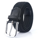 ENNIU S7E 125cm 3.4cm Elastic Canvas Waist Belt Adjustable Canvas Casual Belt Tactical Belt For Men Woman Students