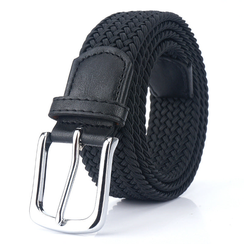 ENNIU S7E 125cm 3.4cm Elastic Canvas Waist Belt Adjustable Canvas Casual Belt Tactical Belt For Men Woman Students