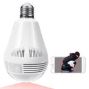 360 Panorama Fisheye IP Bulb Camera Lamp CCTV Monitor Light Bulb WIFI Night Vision