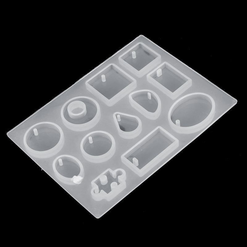78Pcs/Set Resin Casting Mold Kit Silicone Mould Making Jewelry Pendant Mould Craft DIY Set