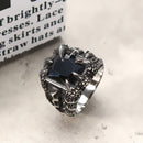 Cool Punk Dragon Claw Zircon Ring Stainless Steel High Polished Ring Halloween Jewelry