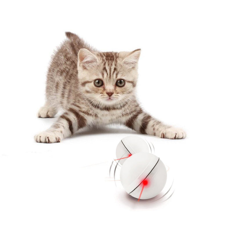 Loskii PT-15 Electronic 360 Degree Self Rotating Ball Automatic Rolling Ball LED Light Pet Cat Pet Toys