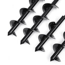 Drillpro 9x25/30/45/60cm Garden Auger Small Earth Planter Drill Bit Post Hole Digger Earth Planting Auger Drill Bit for Electric Drill