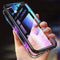 Bakeey 360 Magnetic Adsorption Metal Tempered Glass Flip Protective Case for Xiaomi Redmi 7A 5.45 inch