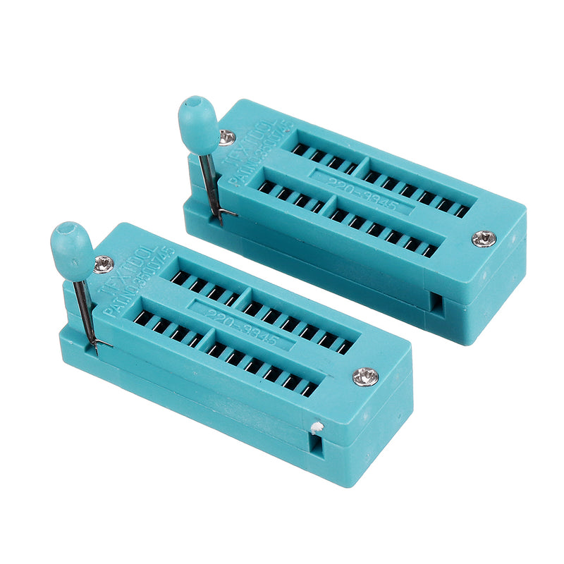 2pcs IC Lock Seat Zif Socket Test Universal zif Sockets 20Pin