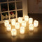 12Pcs LED Tea Light Candle Tea Light Flameless Flickering Battery Decorations