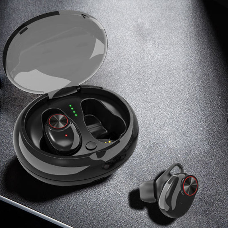 [bluetooth 5.0] True Wireless Earbuds Noise Cancelling Headphones Deep Bass HD 3D Stereo Surround Waterproof Sports Earphone with Mic